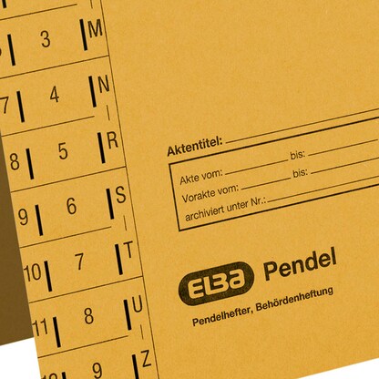 Artikelbild 6 für ELBA Pendelhefter Karton gelb DIN A4 1x Amtsheftung, 1 St., Artikelnummer 332803