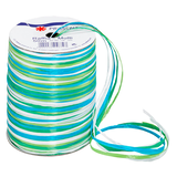 Artikelbild 1 für PRÄSENT Geschenkband Raffia matt blau/grün/weiß 3,0 mm x 50,0 m, Artikelnummer 103731