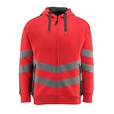 Artikelbild 1 für MASCOT® unisex Warnschutz-Langarmshirt Corby rot, anthrazit Größe 2XL, 1 St., Artikelnummer 762935