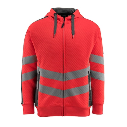 Artikelbild für MASCOT® unisex Warnschutz-Langarmshirt Corby rot, anthrazit Größe 2XL, 1 St., Artikelnummer 762935