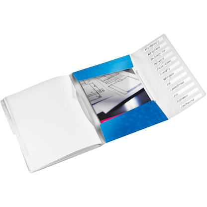 Artikelbild 2 für LEITZ Ordnungsmappe WOW 4634 12 Fächer blau, 1 St., Artikelnummer 400022