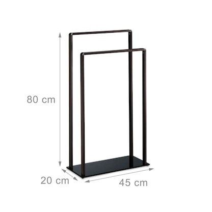 Artikelbild 4 für relaxdays Handtuchständer schwarz, bronze, 1 St., Artikelnummer 400612