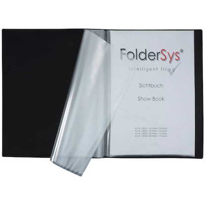 Artikelbild 4 für FolderSys FolderSys® Sichtbuch DIN A4, 40 Hüllen schwarz, 1 St., Artikelnummer 642223