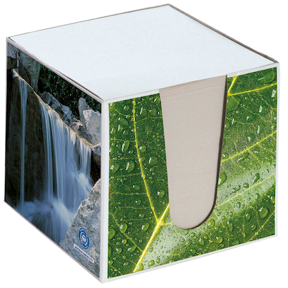 Artikelbild für folia Zettelbox grün inkl. 650 Notizzettel weißgrau, 1 St., Artikelnummer 465043