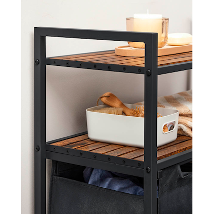 Artikelbild 10 für VASAGLE Wäschesortierer braun, schwarz, 1 St., Artikelnummer 438576