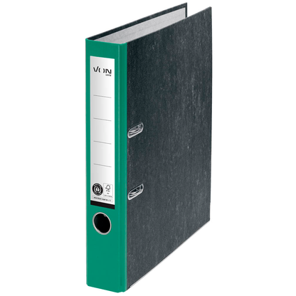 Artikelbild für VON LEITZ Ordner grün mamoriert Karton 5,0 cm DIN A4, 1 St., Artikelnummer 635619