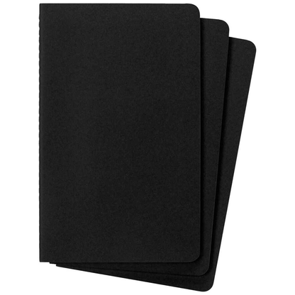 Artikelbild 2 für MOLESKINE Notizbücher Cahier ca. DIN A5 blanko, schwarz Softcover 80 Seiten, 3 St., Artikelnummer 719298