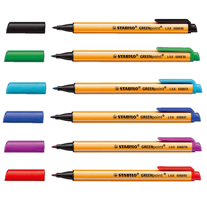 Artikelbild 4 für STABILO GREENpoint Filzstift blau, 1 St., Artikelnummer 466169