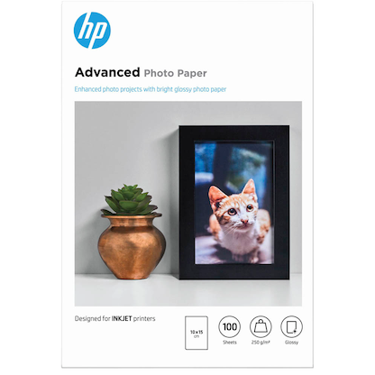 Artikelbild für HP Fotopapier Q8692A 10,0 x 15,0 cm glänzend 250 g/qm 100 Blatt, Artikelnummer 603563