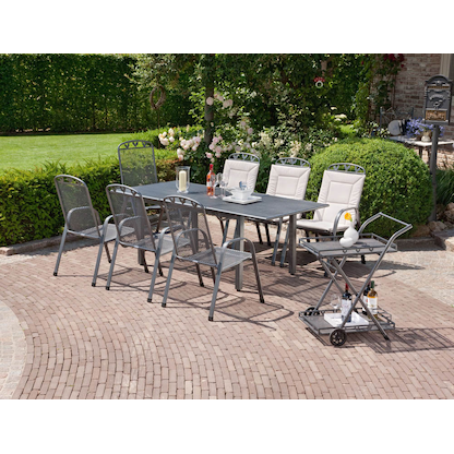 Artikelbild 3 für greemotion Gartentisch Toulouse anthrazit rechteckig 140,0/200,0 x 90,0 x 74,0 cm, Artikelnummer 870917