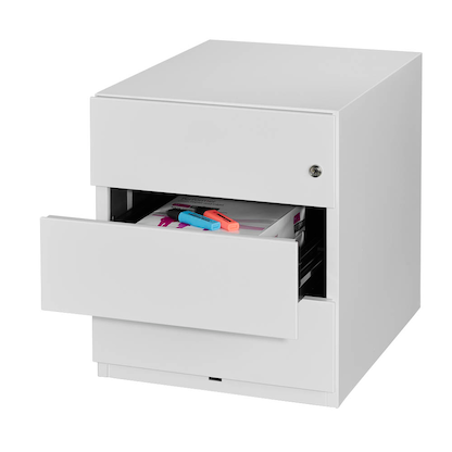 Artikelbild 7 für BISLEY Note Rollcontainer verkehrsweiß 3 Auszüge 42,0 x 56,5 x 49,5 cm, Artikelnummer 877258