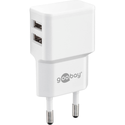 Artikelbild 3 für goobay Ladekabel mit Adapter weiß, Kabellänge: 1 m, 12 Watt, Artikelnummer 788541