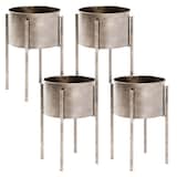 Artikelbild 1 für HAKU Möbel Pflanzenständer Dona 4 Metall, Ø 38,0 cm bronze rund, 4 St., Artikelnummer 650159