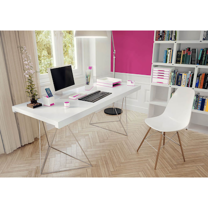 Artikelbild 5 für LEITZ Stehsammler WOW Duo Colour 53621023 perlweiß/pink Kunststoff, DIN A4, 1 St., Artikelnummer 313534