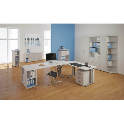 Artikelbild 4 für geramöbel Eckregal Flex lichtgrau 40,0 x 40,0 x 75,2 cm, 1 St., Artikelnummer 881058