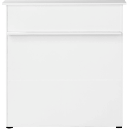 Artikelbild 6 für MÖBELPARTNER Empfangstheke 400 3 Türen und Fachböden, weiß 107,0 x 44,0 x 110,5 cm, Artikelnummer 824013