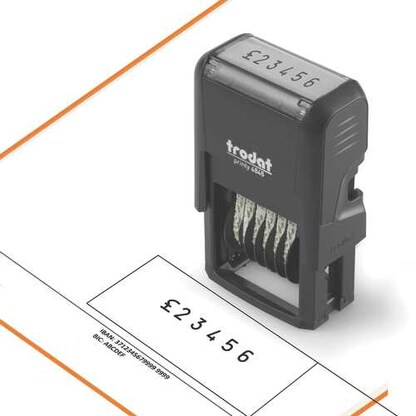 Artikelbild 3 für trodat Ziffernstempel Printy 4846/6 selbstfärbend schwarz ohne Logo, 1 St., Artikelnummer 604898