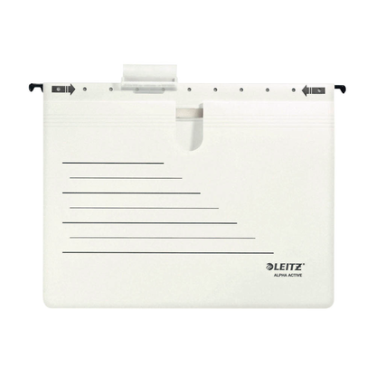 Artikelbild für LEITZ Hängehefter ALPHA Active 1924 Karton weiß DIN A4 1x kaufmännische Heftung, 5 St., Artikelnummer 333486