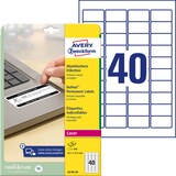 Artikelbild 1 für AVERY Zweckform abziehsichere Folienetiketten L6145-20 weiß 45,7 x 25,4 mm, 20 Blatt, Artikelnummer 896928