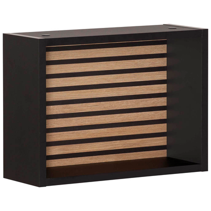 Artikelbild für MÖBELPARTNER Wandregal Ekko schwarz, Akustikoptik 40,2 x 15,7 x 30,2 cm, 1 St., Artikelnummer 323707