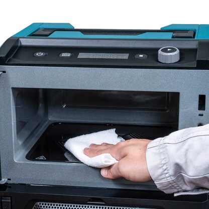 Artikelbild 18 für makita MW001GZ Akku-Mikrowelle 350/500 W blau/schwarz, Artikelnummer 307787