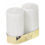 Artikelbild 1 für STARPAK Stumpenkerze weiß, 2 St., Artikelnummer 683431