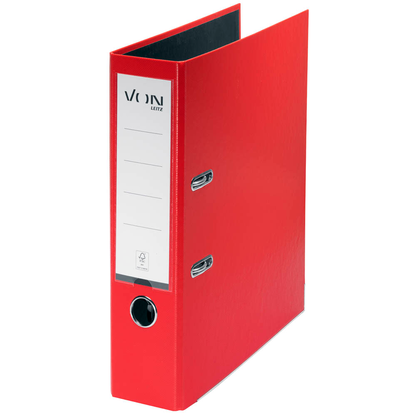 Artikelbild für VON LEITZ Ordner rot Karton 8,0 cm DIN A4, 1 St., Artikelnummer 635668