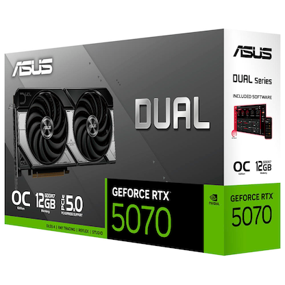 Artikelbild 10 für ASUS Dual GeForce RTX 5070 OC Edition Grafikkarte 12 GDDR7 192 Bit, Artikelnummer 685907