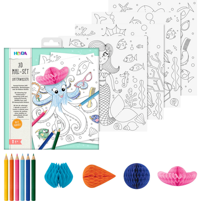 Artikelbild für HEYDA 3D Unterwasser Malset farbsortiert, 1 St., Artikelnummer 689792