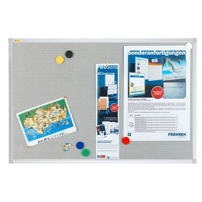 Artikelbild für FRANKEN Magnetpinnwand Pin'n'Mag X-tra! Line 90,0 x 60,0 cm Metallgitter silber, Artikelnummer 731430