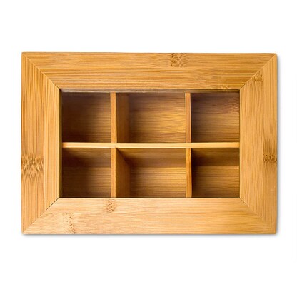 Artikelbild 7 für relaxdays Teebox braun 22,0 x 16,0 cm, 1 St., Artikelnummer 471504