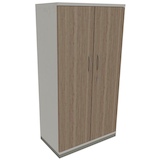 Artikelbild 1 für fm Aktenschrank Sidney, 4260429763771 weiß, eiche natur 3 Fachböden 80,0 x 44,2 x 151,7 cm, Artikelnummer 410677