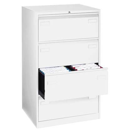 Artikelbild 5 für AKTION: BISLEY LIGHT Hängeregistraturschränke verkehrsweiß 4 Schubladen 80,0 x 62,2 x 132,1 cm, 3 St., Artikelnummer 102737