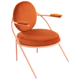 Artikelbild 1 für meet powered by PAPERFLOW Sessel SATURNE rost rosa Stoff 70,0 x 73,0 x 88,0 cm, 1 St., Artikelnummer 231419