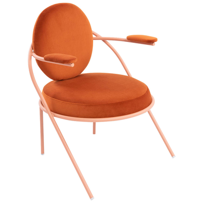 Artikelbild 2 für meet powered by PAPERFLOW Sessel SATURNE rost rosa Stoff 70,0 x 73,0 x 88,0 cm, 2 St., Artikelnummer 231049