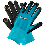 Artikelbild 1 für GARDENA Gartenhandschuhe 42% Polyester, 55% Nitril, 3% Elasthan, Nitrilbeschichtung der Handflächen blau Größe 10, 1 Paar, Artikelnummer 213359