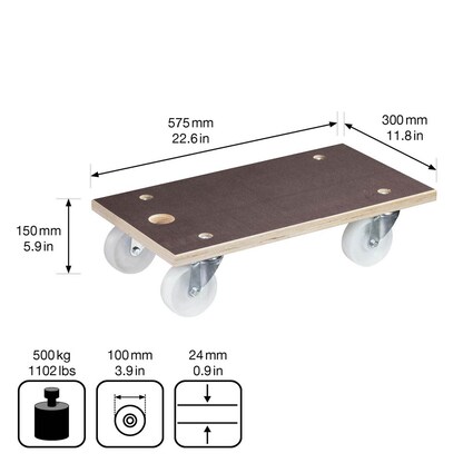 Artikelbild 5 für WAGNER® design yourself Transportroller MAXGRIP Power MM 1143 braun 30,0 x 57,5 x 15,0 cm bis 500,0 kg, Artikelnummer 419766