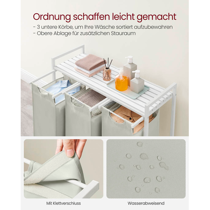 Artikelbild 8 für VASAGLE Wäschesortierer weiß, 1 St., Artikelnummer 438836