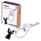 Artikelbild 1 für TROIKA® Schlüsselanhänger FELIX schwarz, Artikelnummer 666189