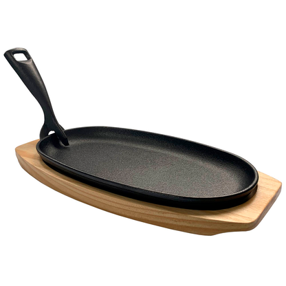 Artikelbild 2 für qteck Servierpfanne mit Holzuntersetzer schwarz, 1 St., Artikelnummer 687919