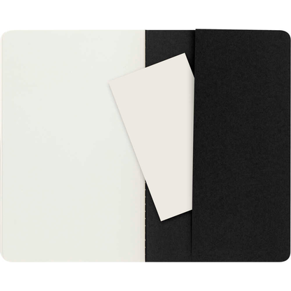 Artikelbild 5 für MOLESKINE Notizbücher Cahier ca. DIN A5 blanko, schwarz Softcover 80 Seiten, 3 St., Artikelnummer 719298