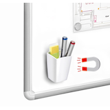 Artikelbild 1 für cep magnetischer Stiftehalter weiß Polystyrol 2 Fächer 7,8 x 7,4 x 9,5 cm, Artikelnummer 260260