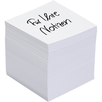 Artikelbild für folia Notizzettel lose weiß 9,0 x 9,0 cm, ca. 700 Blatt, 1 Pack, Artikelnummer 337907