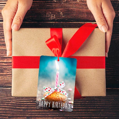 Artikelbild 3 für LUMA Geschenkanhänger mehrfarbig Happy Birthday mit Kerze, 10 St., Artikelnummer 141406