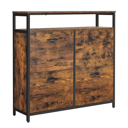 Artikelbild 4 für VASAGLE Schuhschrank, LBS803B01 braun 1 Fachboden 98,3 x 30,0 x 95,0 cm, Artikelnummer 290108