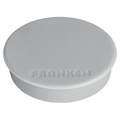 Artikelbild 2 für FRANKEN Magnet grau, Kunststoff Ø 3,8 cm, 10 St., Artikelnummer 670197