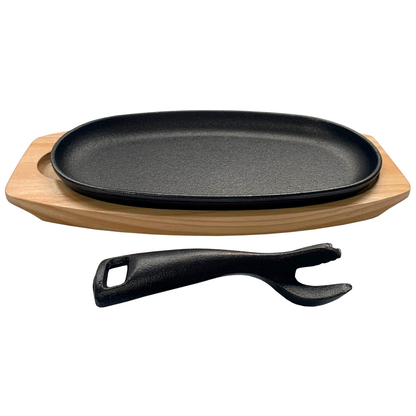 Artikelbild für qteck Servierpfanne mit Holzuntersetzer schwarz, 1 St., Artikelnummer 687919