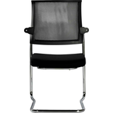 Artikelbild 1 für LÜLLMANN Besucherstuhl 221810 schwarz Stoff, 1 St., Artikelnummer 791067