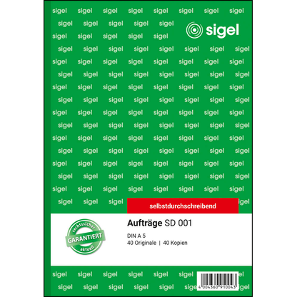 Artikelbild 3 für SIGEL Auftrag Formularbuch SD001, 1 St., Artikelnummer 854778
