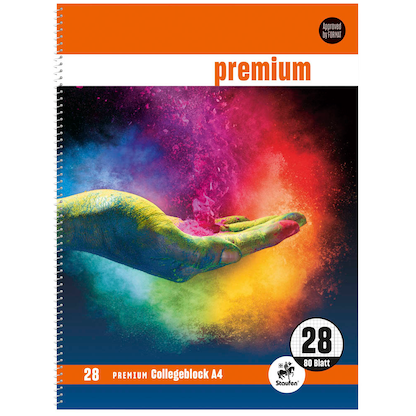 Artikelbild 4 für Staufen® Collegeblöcke Bring Farbe ins Leben Lineatur 28 kariert DIN A4 Innen- und Außenrand, 5 Block, Artikelnummer 462467